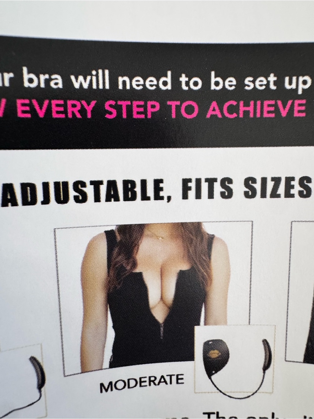 Misses Kisses Bra with - 4 Pack, strap, storage bag and instruction booklet - Picture 6 of 6